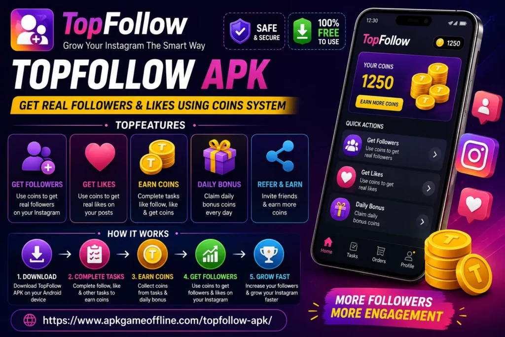 TopFollow APK Overview
