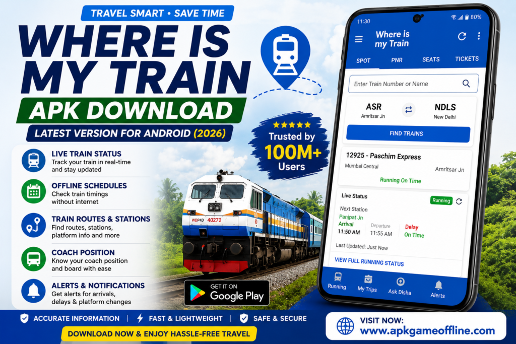 Where is my Train APK Download Latest Version for Android (2026)