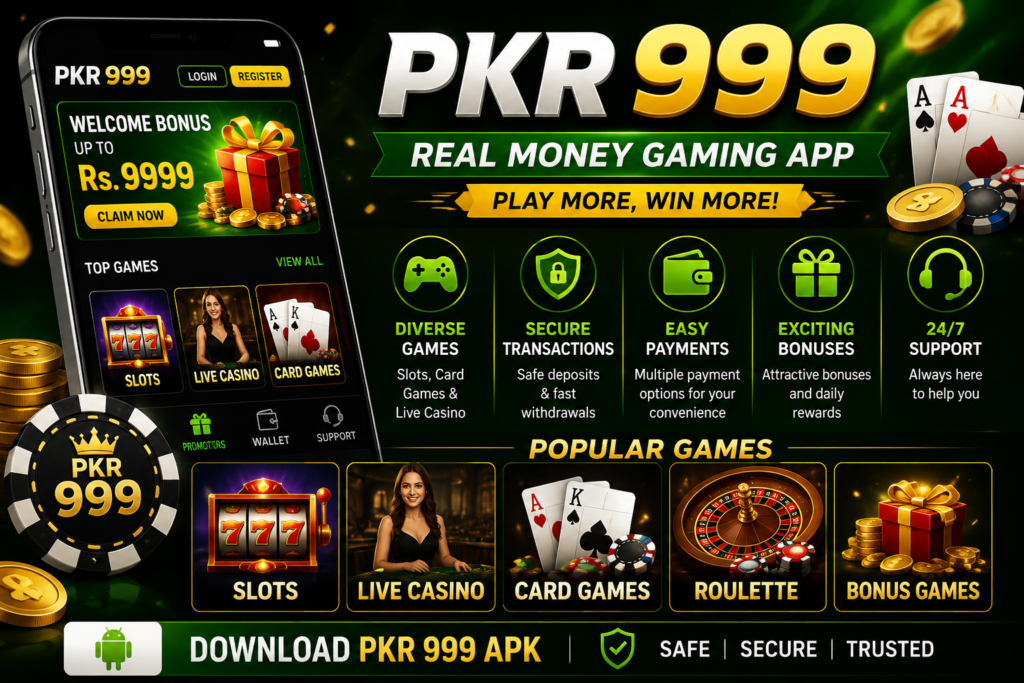 PKR999 Game – Download APK & Play Real Money Games 2026