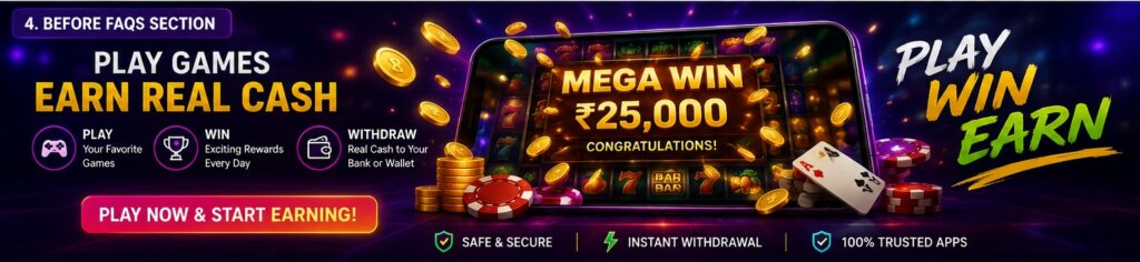 Real Money Earning Games (2026) – 18 Best Android APKs List